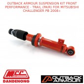 OUTBACK ARMOUR SUSPENSION KIT FRONT  TRAIL(PAIR)FITS MITSUBISHI CHALLENGER PB08+